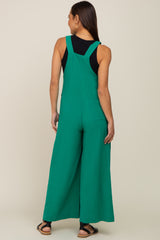 Green Maternity Wide Leg Jumpsuit