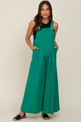 Green Maternity Wide Leg Jumpsuit