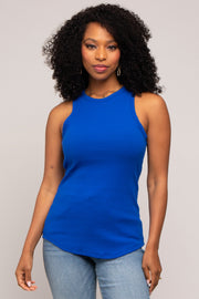 Royal Ribbed Basic Tank Top