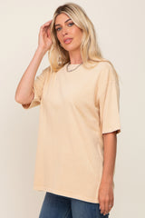 Yellow Basic Oversized T-Shirt