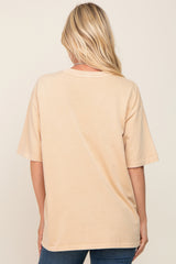 Yellow Basic Oversized T-Shirt