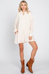 Ivory Dash Stripe Romper