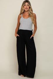 Black Wide Leg Maternity Pants