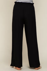 Black Wide Leg Maternity Pants