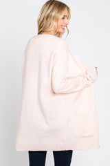 Light Pink Front Pocket Cardigan