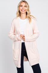 Light Pink Front Pocket Cardigan