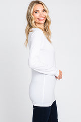 White Long Sleeve Top