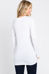 White Long Sleeve Top