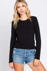 Black Long Sleeve Top