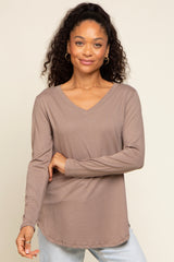 Mocha Long Sleeve Top