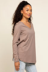 Mocha Long Sleeve Top