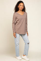 Mocha Long Sleeve Top