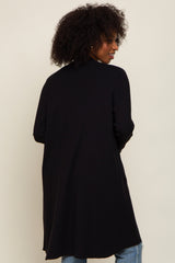 Black Draped Cardigan