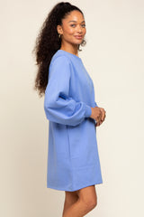 Blue Ultra Soft Sweatshirt Dress