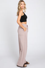 Mocha Wide Leg Joggers