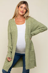 Sage Basic Knit Maternity Cardigan