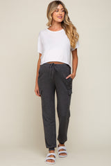 Charcoal Cargo Maternity Lounge Maternity Pants