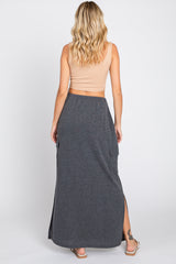 Charcoal Cargo Maxi Skirt