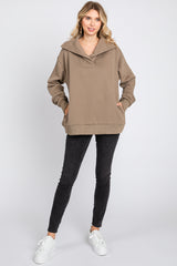 Mocha Collared Pullover