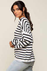 Black Striped Sweater