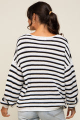 Black Striped Sweater