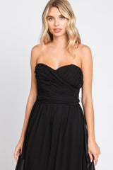 Black Sweetheart Convertible Chiffon Gown