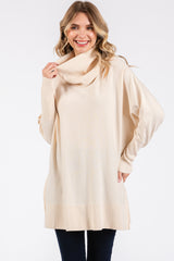 Cream Cowl Neck Dolman Sleeve Sweater