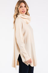 Cream Cowl Neck Dolman Sleeve Sweater