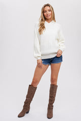 Ivory Hooded Sweater