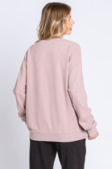 Light Pink Long Sleeve Top