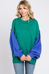 Emerald Multi-Color Knit Maternity Sweater