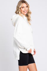 Ivory Drawstring Hoodie