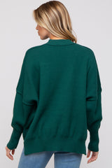 Emerald Knit Mock Neck Maternity Sweater