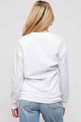 Ivory Pullover Maternity Sweatshirt