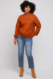 Camel Bubble Sleeve Sweater