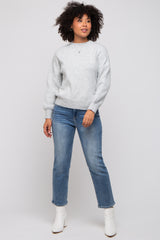 Silver Bubble Sleeve Sweater