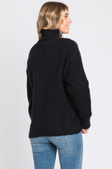 Black Button Front Sweater