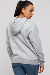 Heather Grey Basic Fleece Hoodie