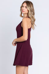 Plum Tennis Racerback Romper Dress