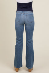 Light Blue Vintage Wash Maternity Bootcut Jeans