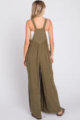 Olive Wide Leg Overall