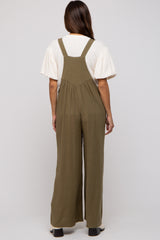 Olive Wide Leg Maternity Overall