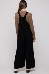 Black Wide Leg Maternity Overall