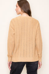 Camel Pattern Knit Sweater