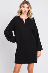 Black Mini Sweater Dress