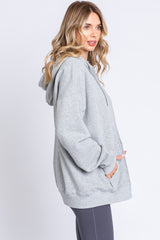 Heather Grey Hooded Jacket