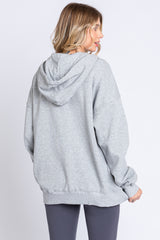 Heather Grey Hooded Jacket