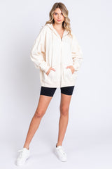 Cream Hooded Jacket