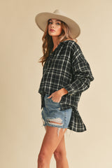 Black Plaid Shirt