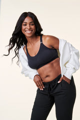 Black Tranquil Nursing Low Impact Sports Bra